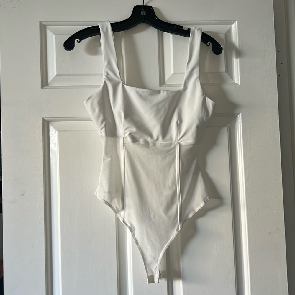 White Sheer Bodysuit